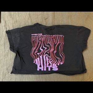 Crop Gymshark Tee - when the preworkout hits
